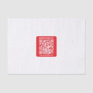 Papier Mousseline Créez instantanément votre propre code QR Rouge