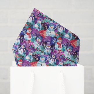 Papier Mousseline Créez Vos Propres Bonhommes de Neige Festifs