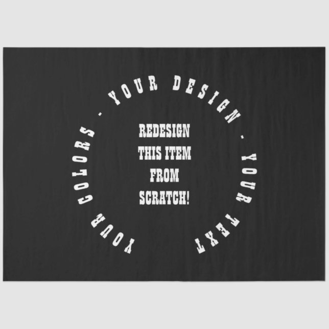 Papier Mousseline Créez votre propre (Recto)