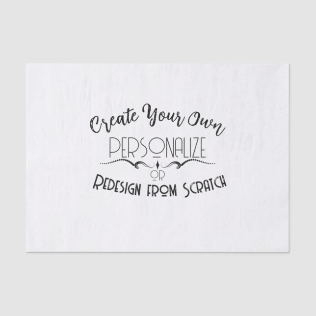 Papier Mousseline Créez votre propre (Recto)