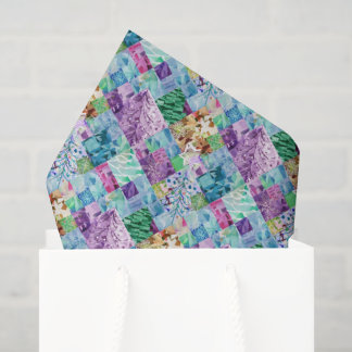 Papier Mousseline Créez Votre Propre Arbre de Noël Patchwork