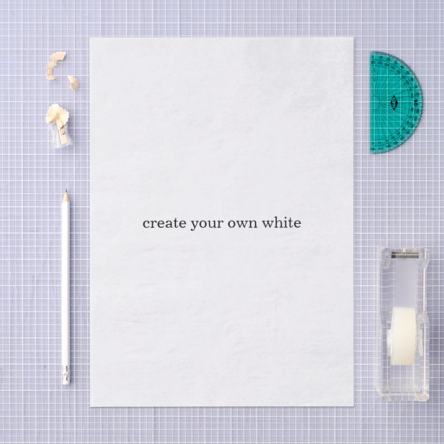 Papier Mousseline créez votre propre blanc  (Artisanat)