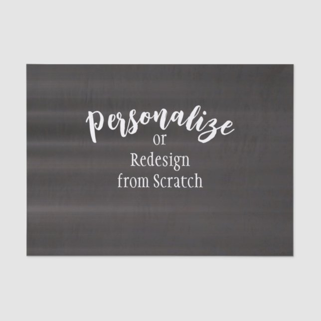 Papier Mousseline Créez votre propre conception personnalisée (Recto)