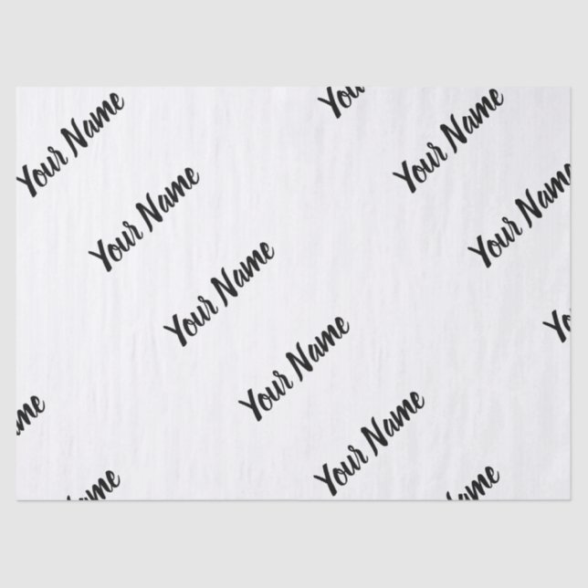 Papier Mousseline Créez votre propre nom personnalisé Enveloppe cade (Recto)