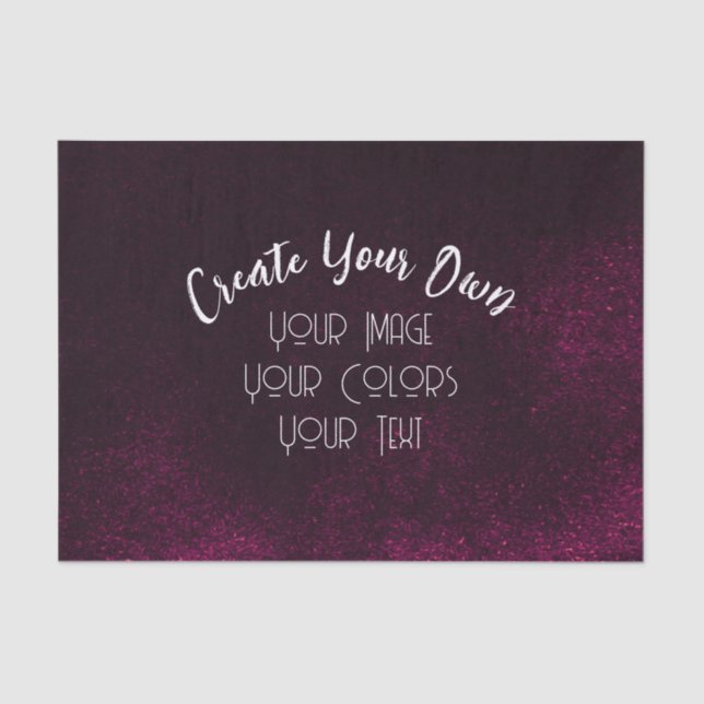 Papier Mousseline Créez votre propre personnalisation (Recto)