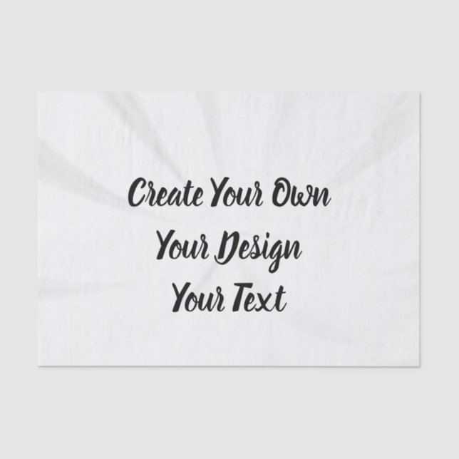 Papier Mousseline Créez votre propre personnalisation (Recto)
