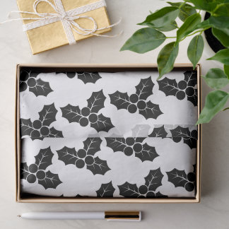 Papier Mousseline Créez Votre Propre Silhouette de Houx de Noël Pers