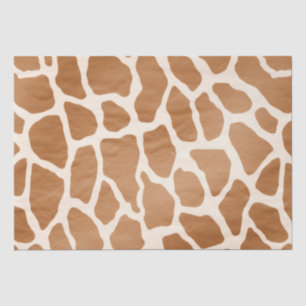 Papier Mousseline Crème Brown Safari Giraffe Poster de animal