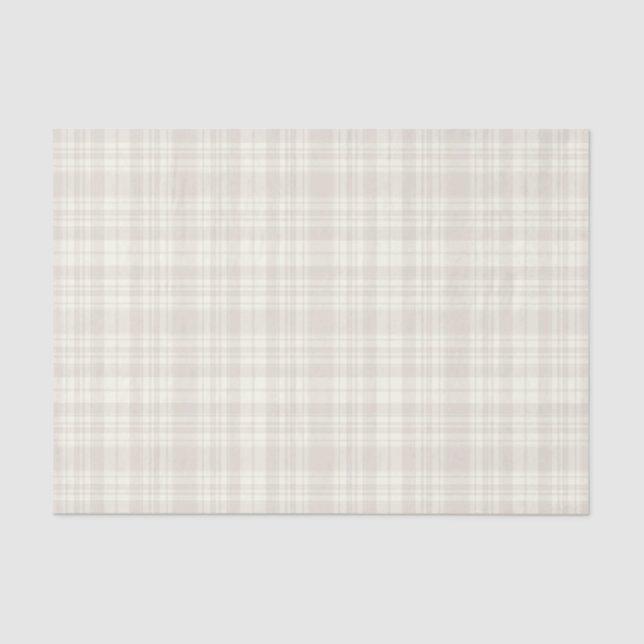 Papier Mousseline Crème de plaid de tartan et no. 66 de beige (Recto)