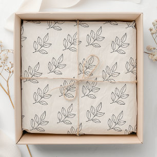 Papier Mousseline Crème végétale minimaliste pour petites entreprise