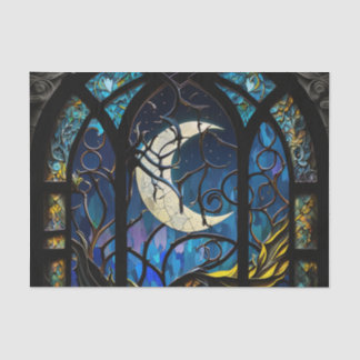 Papier Mousseline Crescent Lune Verre Tissé