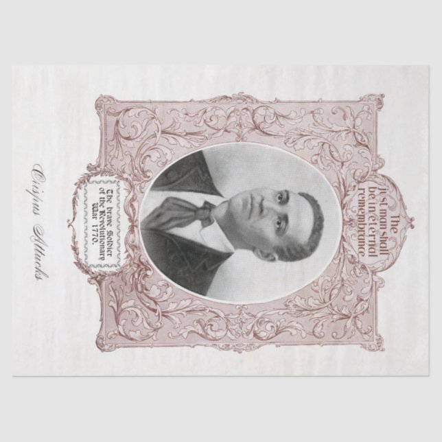 Papier Mousseline Crispus Attucks : Martyr de la révolution américai (Recto)