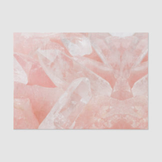 Papier Mousseline Cristal de quartz rose