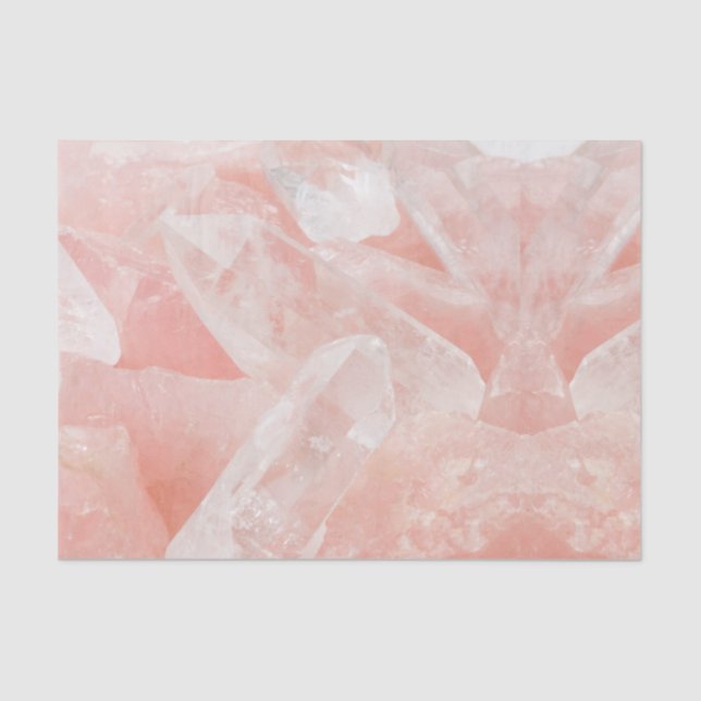 Papier Mousseline Cristal de quartz rose (Recto)