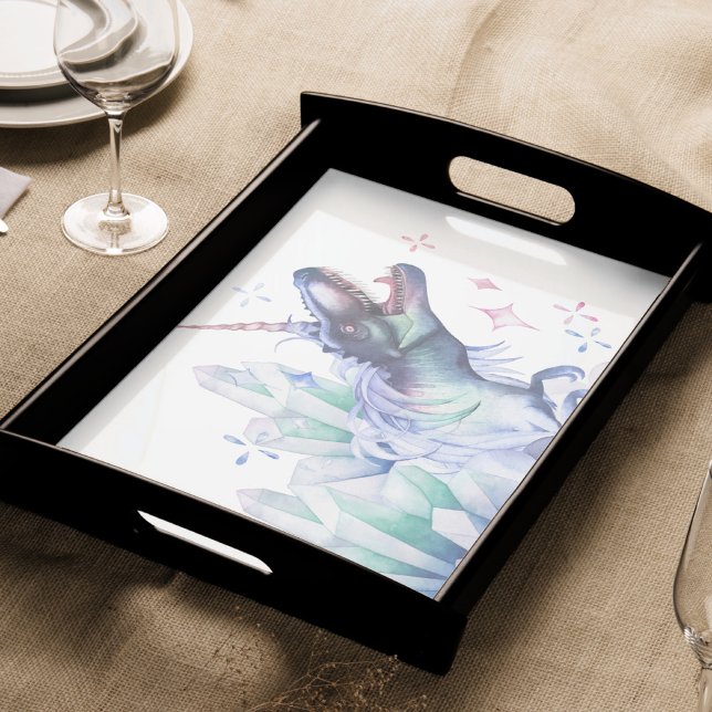 Papier Mousseline Cristal Dinocorn | Unicorn Dinosaur Mystical Party (Créateur téléchargé)