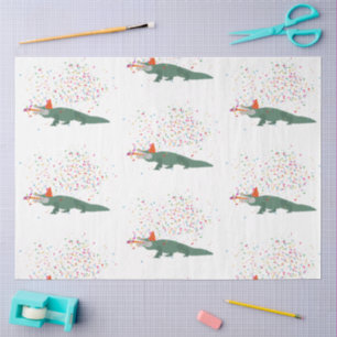 Papier Mousseline Crocodile d'alligator - Animaux ayant une fête