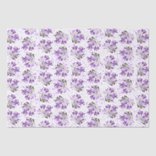 Papier Mousseline Crocus Spring Motif Floral