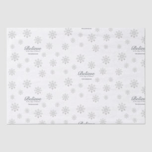 Papier Mousseline Croire à la magie de Noël   BLANCHE