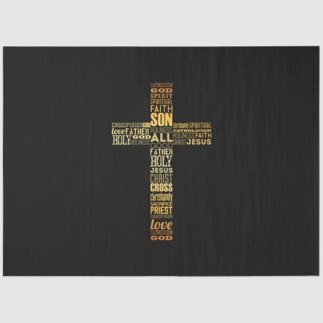 Papier Mousseline Croix (Recto)