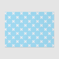 Croix blanche sur le bleu bébé