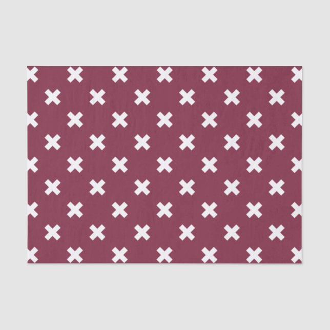 Papier Mousseline Croix blanche sur mûrier (Recto)