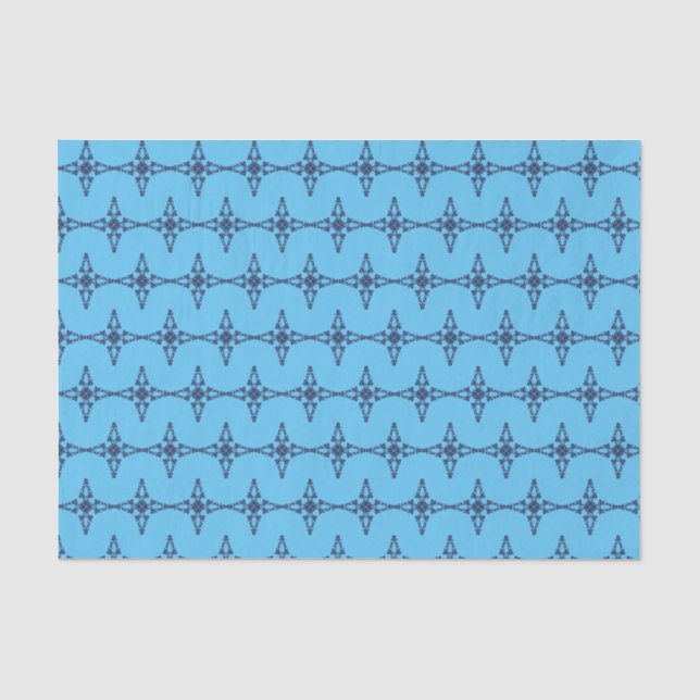 Papier Mousseline Croix Chrétienne Dans L'art Bleu Céleste (Recto)