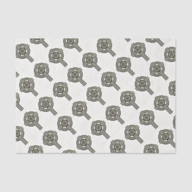 Papier Mousseline Croix de noeud celtique (Recto)