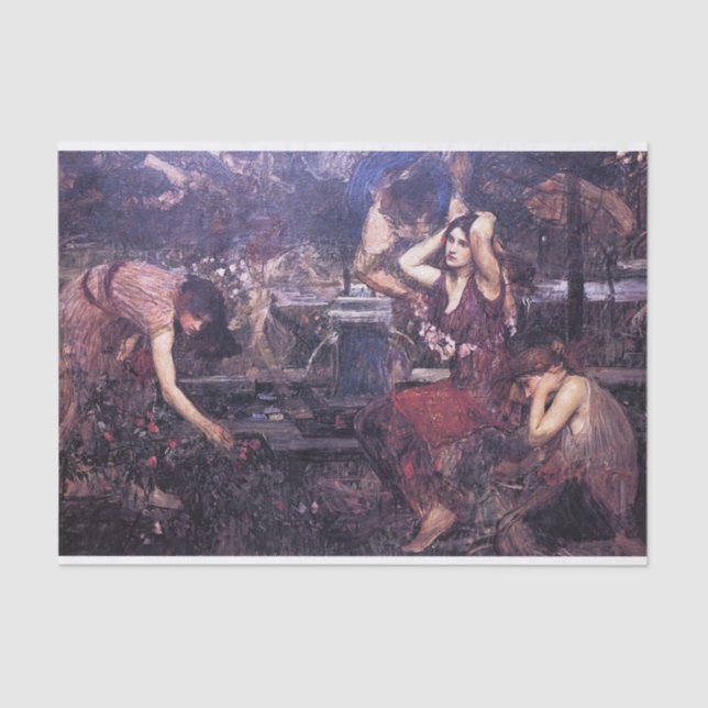 Papier Mousseline Croquis pour Flora et les Zephyrs (Recto)