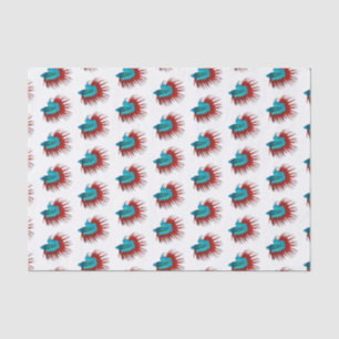 Papier Mousseline Crowntail betta fish dessin animé