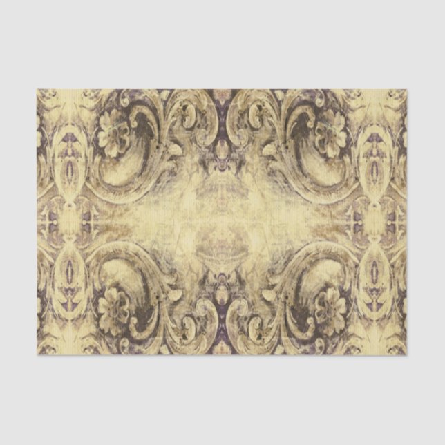 Papier Mousseline Cru, antiquité, motif, grunge, portée, bois, mur, (Recto)