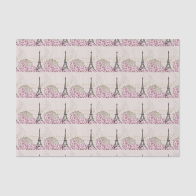 Papier Mousseline Cru élégant de Paris de Tour Eiffel (Recto)