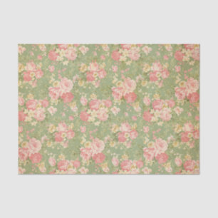Papier Mousseline Cru floral