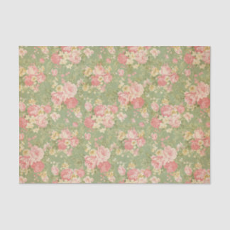 Papier Mousseline Cru floral