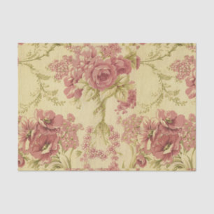 Papier Mousseline Cru, floral, de corail, rose, roses, chic minable,
