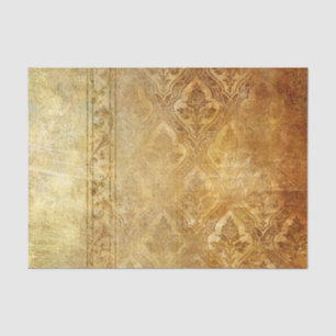 Papier Mousseline Cru, or, rustique, damassés, porté, florales,