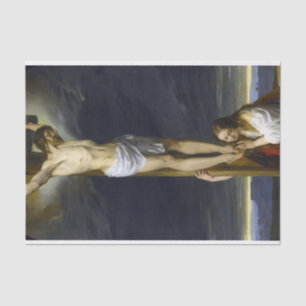 Papier Mousseline Crucifixion avec Mary Magdalene Kneeling par Hayez