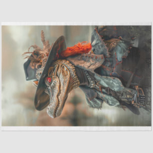 Papier Mousseline Cuir à vapeur portant l'alligator déroupage