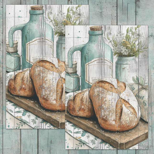 PAPIER MOUSSELINE CUISINE DE CAMPAGNE DÉCOUPAGE (COUNTRY KITCHEN DECOUPAGE TISSUE PAPER)