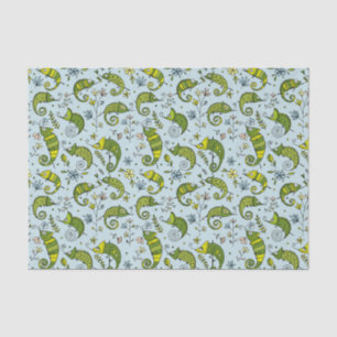 Papier Mousseline Cuisinière Chameleon Reptile Joli Lézard
