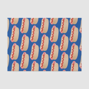 Papier Mousseline Curieux hot dog Weiner dessin animé
