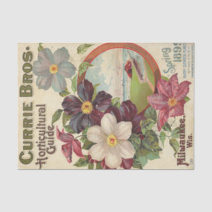 Papier Mousseline Currie Bros Horticultural Guide, 1899 Vintage