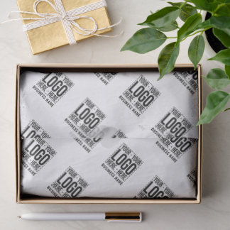 Papier Mousseline Custom Business Logo Corporate Company Modern Cool