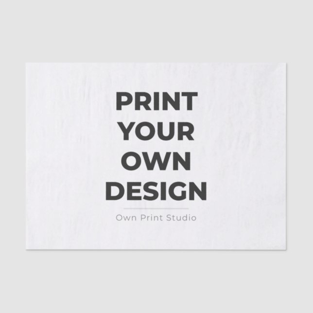 Papier Mousseline Custom Print Your Own | Printing My Own To Order (Recto)