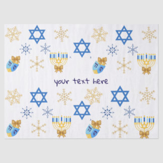 Papier Mousseline Customisable Hanukkah winter tissue Paper