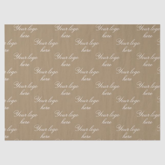 Papier Mousseline Customized Your Own Logo Stylish Modern Minimal  (Recto)