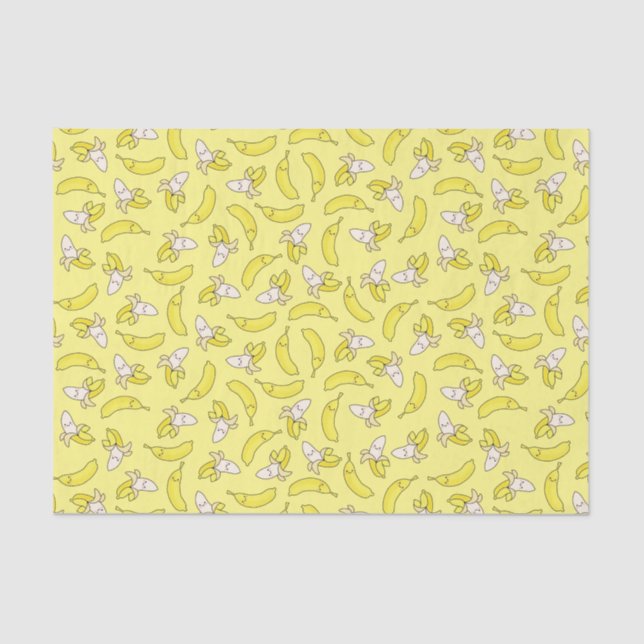 Papier Mousseline Cute Anniversaire de enfant banane Kawaii (Recto)