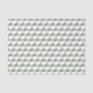 Papier Mousseline Cute Aquarelle Vert Chaussures bébé Motif