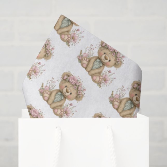 Papier Mousseline Cute Boho Animal Birthday Party (Sac cadeau)