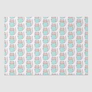 Papier Mousseline Cute Chat Filles Motifs Anniversaire