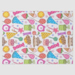Papier Mousseline Cute Colorful Birthday Symbols Pattern<br><div class="desc">Cute colorful birthday symbols samples pattern. If you need any help customizing any of my designs,  contact ArtOnWear designer. Free text formatting with live help available by request.</div>